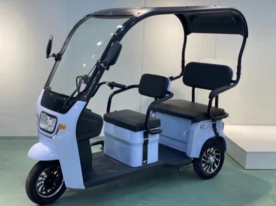 Galpão elétrico triciclo integrado com limpador de para-brisa adulto recreativo carro elétrico