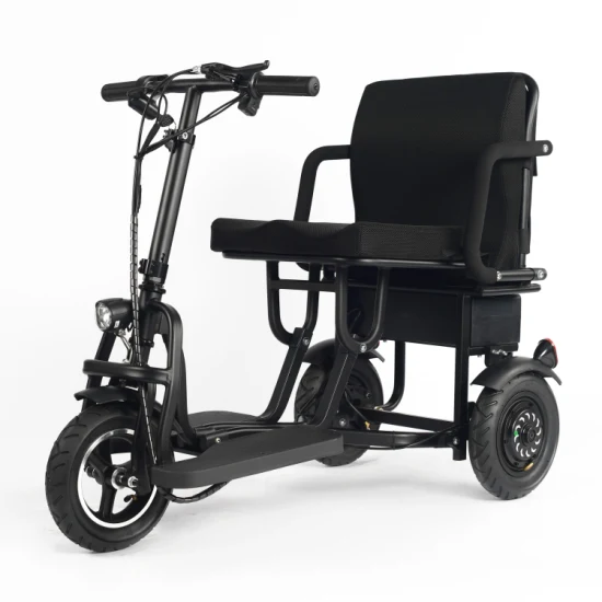 Scooter dobrável para deficientes Mobilidade Triciclo elétrico portátil para idosos Caremoving